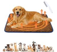 Thermal Reflection Pad for Dogs & Cats,5-Layer Self Warming Pet Bed Mat, Non-Electric Heat Reflective Dog Cat Crate Pad,Washable Anti-Slip for Indoor Outdoor,Small Large Pets (coffee,S:15.7 ×19.7in)