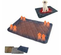 Thermal Reflection Pad for Dogs Cats, 5-Layer Self Warming Soft Cozy Thermal Dog Bed, Washable Non-Slip Pet Heating Pads for Sofa Kennel Car Seat (Blue, M: 48 * 70CM)