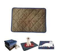 Thermal Reflection Pad for Dogs & Cats, Soft Cozy 5-Layer Self Warming Dog Bed, Non Electric Washable Anti-Slip Thermal Bed Pad, Pet Heating Pads for Sofa Kennel Car Seatkennel Car Seat(Brown,M)
