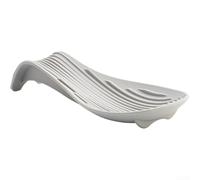 Thermal Resistant Silicone Spoon Rest Designed for Repeated Use in Active Cooking Environments and Easy Maintenance (Light gray)
