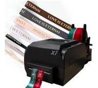 Thermal Ribbon Printer, 150mm/s Digital Label Maker with Holder, Supports 50+ Languages for DIY Decorative Ribbon Printing
