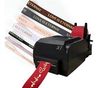 Thermal Ribbon Printer, 150mm/s Digital Label Maker with Holder, Supports 50+ Languages for DIY Decorative Ribbon Printing