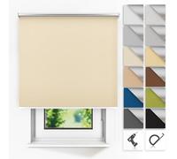 Thermal Roller Blind - WALL MOUNT - Customised size - Blackout Roller Blinds - Wall-mounted Roller Blinds for Windows and Doors (Indoor Use Only) (Width from 30 cm to 110 cm)