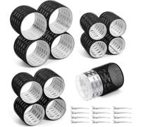 Thermal Rollers for Hair, 24PCS Jumbo Rollers Hair Curlers with Clips, Large Roller with 63mm 48mm 36mm Self Grip Thermal Hair Roller for Long Medium Short Hairs Volume