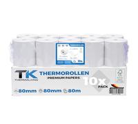 Thermal Rolls 80mm x 80mm x 12mm - Thermal Paper (80 80 12) 48g - Certified for Cash Printer Like Epson, IBM, Metapace etc - Premium BPA Free