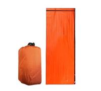 Thermal Sack - Survival Sleeping Bag, Waterproof Heat Shield, Lightweight Shelter, Portable Camping Safety Hardware, Outdoor Gear Category, Orange High Visibility For Rescue Hiking