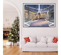 Thermal Self-Closing Curtain 138 x 86 cm Weatherproof Winter Warm Screen, Self-Sealing Custom Size Thermal Magnetic Screen Curtain for All Kinds of Windows, A