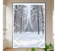 Thermal Self-Closing Door 110 x 190 cm Weatherproof Winter Warm Screen, Warm Winter, Windproof Waterproof Door Blanket, Thermal Screen for Balcony Patio, A