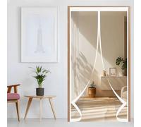 Thermal Self-Closing Door 118 x 205 cm Cold and Noise Proof, Self-Sealing PVC Weatherproof Winter Warm Transparent PVC Magnetic Door Curtain for Kitchen Bedroom, A