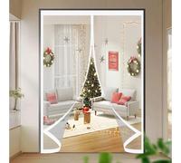 Thermal Self-Closing Door 120 x 216 cm Transparent, Cold and Noise Proof, Windproof Waterproof Auto Closing Magnetic Thermal Door Cover Screen for Balcony Patio, A