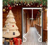 Thermal Self-Closing Door 76 x 190 cm Warm Winter, Windproof Soundproofing, Windproof Waterproof, Thermal Cover with Strong Magnets for Balcony Patio, A