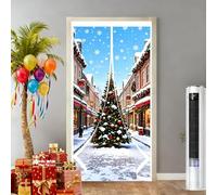 Thermal Self-Closing Door 89 x 215 cm Weatherproof Winter Warm Screen, Warm Winter, Windproof Waterproof See-Through Insulated Door for Balcony Patio, A