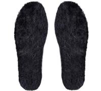 Thermal Sheepskin Insoles, Thick Wool Fleece Insole for Women Men Kids, Warm Inserts for Winter Shoes, Slippers, Snow Boots Black UK 5