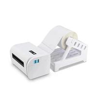 Thermal Shipping Label Printer, 4 Inch Bluetooth & USB, 40-110 MM Label Maker for Price, Barcode, Express Waybill Stickers, Fast and Efficient Printing