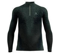 Odlo - Technical top with zip collar - BL Top Turtle Neck LS Half Zip Blackcomb Eco M Urban Chic for Men - Size M - Green Green M