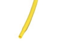 Thermal Shrink Sleeve 1/3/5m Heat Shrink Cover Electrical Sheathing, 1.7:1 Easy to Use Shrinkable Silicon Rubber Tube piece(Yellow,4mm x 5meters)