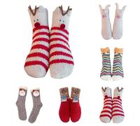 Thermal Socks For Women Cozy Fleece Lined Winter Warm Crew With Soft Knitted soft For Cold Weather Sleeping Daily Wear Hiking Walking Christmas Warm Socks Women Fleece Lined Many (C-Blue, One Size)