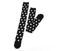 Thermal Socks For Women,Over The Knee Socks For Holiday Party Costume Cosplay Festive Stockings Dress Up Novelty (Black, One Size)