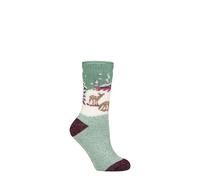 Thermal Socks Womens 2.3 TOG Warm Winter Patterned 1 Pair- SOCKSHOP Heat Holders