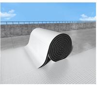 Thermal Soundproof Cotton Layer Foil, 1m Wide 5mm Thick Aluminum Foil Radiator Insulation Roll Self Adhesive Multiple Sizes(1mx4m)