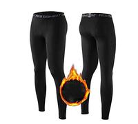 Thermal Sports Leggings for Men-Fitness Tights Compression Baselayer Functional Pants Warm Underpants Long for Cycling Soccer Basketball Running Jogging 2XL Xbao