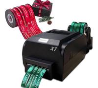 Thermal Transfer Label Printer, 200 DPI for Foil Stamping, 150mm/s Printing Speed, Fabric Label Printing Machine, Supports 50+ Languages for Present Wrapping