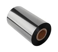 Thermal Transfer Ribbon Premium Wax Label Printer Roll, Resin Printer Ribbon with Adhesive, 110mmx300m for PET PVC Synthetic Paper, Scratch and Environmentally Friendly