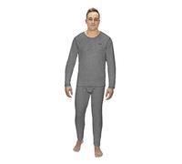 Thermal Underwear for Men (Thermal Long Johns) Sleeve Shirt & Pants Set, Base Layer w/Leggings Bottoms Ski/Extreme Cold - grey - X-Large