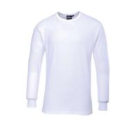 Portwest Men's Thermal Underwear Long Sleeved T-Shirt (B123) in White | Size: Small Portwest White S