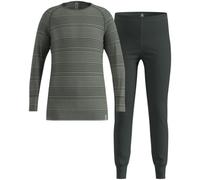 Odlo - Thermal t-shirt and tights set - Set Long Active Warm Eco Kids Urban Chic/Shadow - Kid Size 164 cm - Grey Grey 164 cm