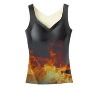 Thermal Underwear Tops, Winter Thermal Tops for Women, Sleeveless Tops with V-Neck, Warm Base - Soft, Cosy, Thick Underwear Top Vest for Christmas, New Year, Halloween