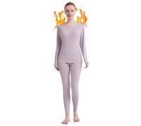 Thermal Underwear Women Long Johns Womens Thermal Underwear Sets Solid Ultra Soft Base Layer Gifts with Box (Lilac, Medium)