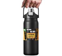 Thermal Water Bottle - Portable Coffee Cup with Handle - Stainless Keep 12 Hours Cold 8 Hours Hot Water Bottle,for Hiking, Backpacking, Outdoor Sports, Gym, Indoor, Workplace, Home