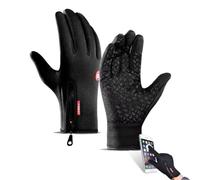 Thermal Waterproof Gloves, Ultimate Waterproof & Windproof Thermal Gloves with Touch Screen, Winter Water Resistant Bike Cycling Gloves (black,M)