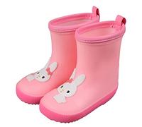 Thermal Welli Kids Rabbit Cartoon Character Rain Shoes Children'S Rain Shoes Boys And Girls Water Shoes Baby Rain Boots Water Boots Rain Boots For Kids (B, 6 Infant)