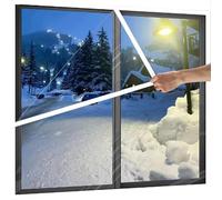 Thermal Window Film, Window Insulation Film, Prevents Draughts, Easy to Open for Ventilation, for Winter Keep Cold Out, Secondary Glazing Kit for Windows(80x90cm)