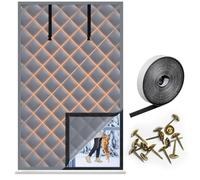 Thermal Window Insulation Cover Blanket for Winters, Reusable Heavy-Duty Window Kit, Keep Warm & Save Energy Windows Wrap for Attic RV Garage Kitchen Living Room(Gray,W80xH90cm)