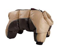 Thermal Winter Dog Coat, Cold-Proof Insulated Pet Jacket with Cute Patterns, Warm Apparel for Small Medium Breeds, Multi-Color Options Including Gray Yellow Pink Red