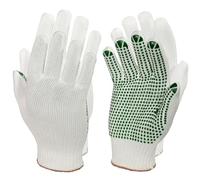 Thermal Work Gloves for Men (2 Pairs) - Cold Protection PVC Grip Safety Gloves for Food Industry Outdoor Gardening Warehousing & Construction - Medium Size Breathable Dotted/Plain Palms