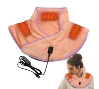 Thermal Wrap Shoulder Pillow With Massage - Electric Heating And Microwave Safe For Relaxation | Comfortable Design For Muscle Relief And Stress Relief