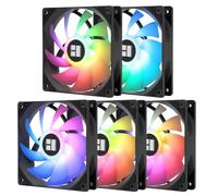 Thermalright 5 Pack TL-C12C-S CPU Fan 120mm ARGB Case Cooler Fan, 4pin PWM Silent Computer Fan with S-FDB Bearing Included, up to 1550RPM Cooling Fan（5 Quantities）