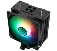 Thermalright Assassin Spirit 120 Vision ARGB Black, with Black Top Cover, CPU Air Cooler, PC Cooling,240 * 240 Resolving Power IPS LCD Screen,Editable,with 1.54in for Intel lga1851/1700/115X,AM4/AM5