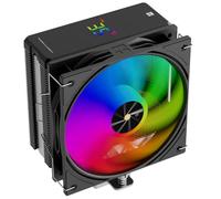 Thermalright Assassin X 120R Digital ARGB Black CPU Air Cooler, 2000RPM Speed,4 Heatpipes, 12cm Quiet PWM Fan CPU Cooler, Digital Screen Top Cover,for AM4/AM5,Intel LGA1700/1851/1150/1151/1200, PC Coo