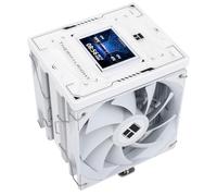 Thermalright Burst Assassin 120 Vision Digital CPU Cooler - IPS 2.4-inch Square Rotatable Display, 120mm Forward and Reverse Fan Design, Support Intel LGA1700/1150/1151/1200/1851, AMD AM4/AM5|White