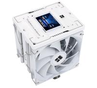 Thermalright Burst Assassin 120 Vision Digital CPU Cooler - IPS 2.4-inch Square Rotatable Display, 120mm Forward and Reverse Fan Design, Support Intel LGA1700/1150/1151/1200/1851, AMD AM4/AM5|White