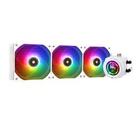 Thermalright CORE Vision 360 White ARGB-360mm AIO CPU Liquid Cooler,IPS LCD Screen with 480 * 480 Resolution,for AM4/AM5/Intel LGA1700/1851,‘2.1 inch’Magnet-Absorbent LCD Screen for Images
