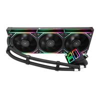 Thermalright Frozen Infinity 360 Black Water Cooler for CPU, 360 Aio, Triple Fan TL-M12-PWM, Infinity Mirror Processor Cooler for AMD/AM4/AM5, Intel