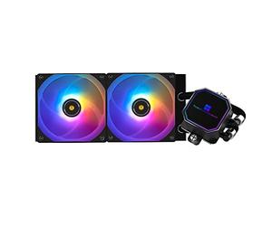 Thermalright Frozen Prism 240 Black ARGB Liquid CPU Water Cooler with 120mm ARGB PWM Fan,240 Black Cold Row Specification, Computer Water Cooler for AMD/AM4/AM5,Intel LGA1700/1150/1151/1200/2011