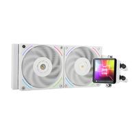 Thermalright Frozen Vision 240 White Liquid CPU Water Cooler with 120mm PWM Fan,2.88-inch square image IPS LCD Display,Computer Water Cooling for AM4/AM5,Intel lga1851/1700/115X/1200/2011