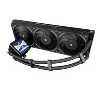 Thermalright Frozen Vision 360 ARGB Black V2 AIO CPU Water Cooler,360mm Liquid CPU Cooling,PWM Fans CPU Cooler for 2150RPM,2.88 inch IPS LCD Screen for Image,AM5,Intel LGA1700/1851,480x480 Resolution